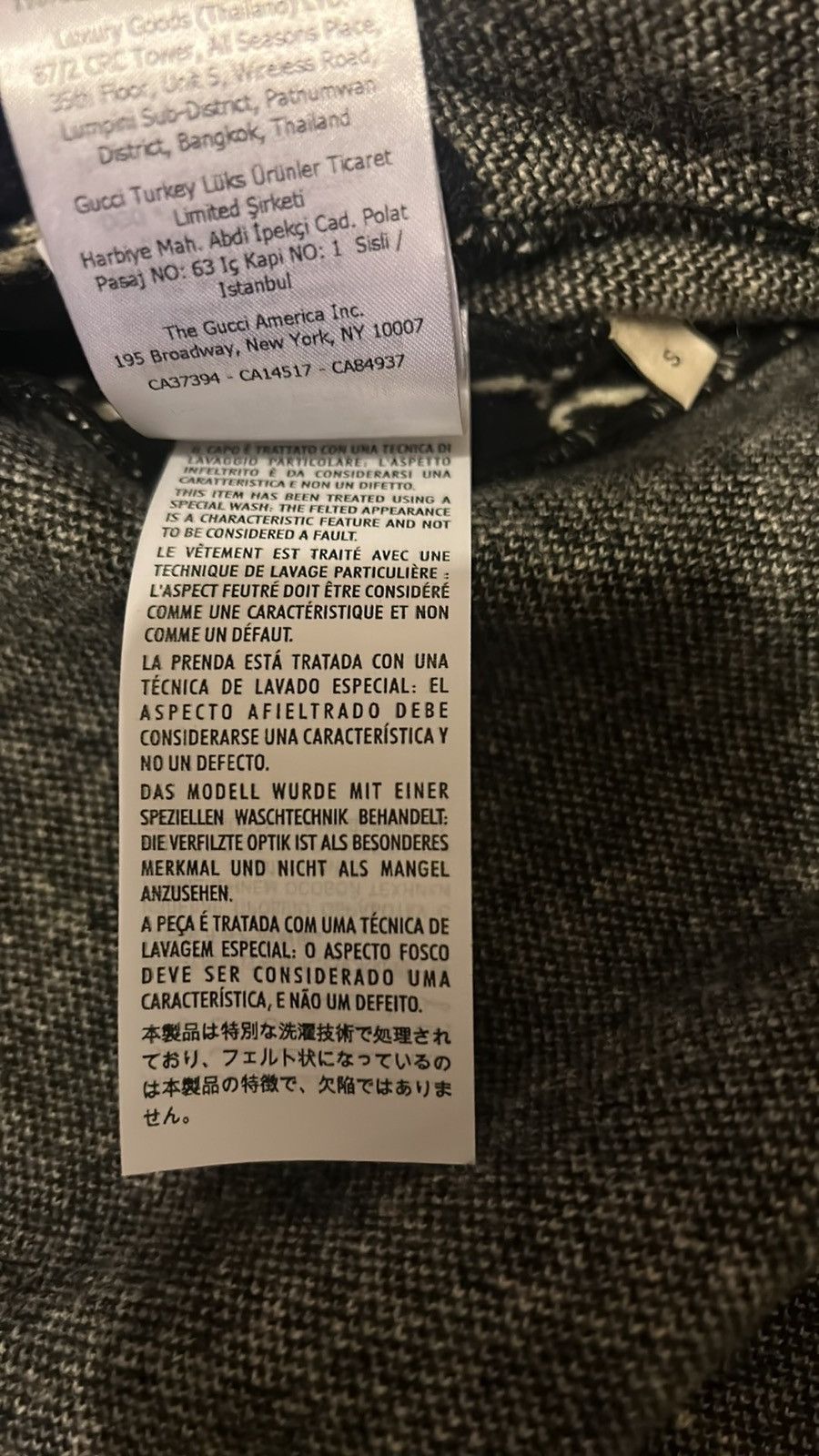 Gucci GUCCI GG Supreme Cape Wool Black White Cloak Size S / US 4 / IT 40 - 13 Thumbnail