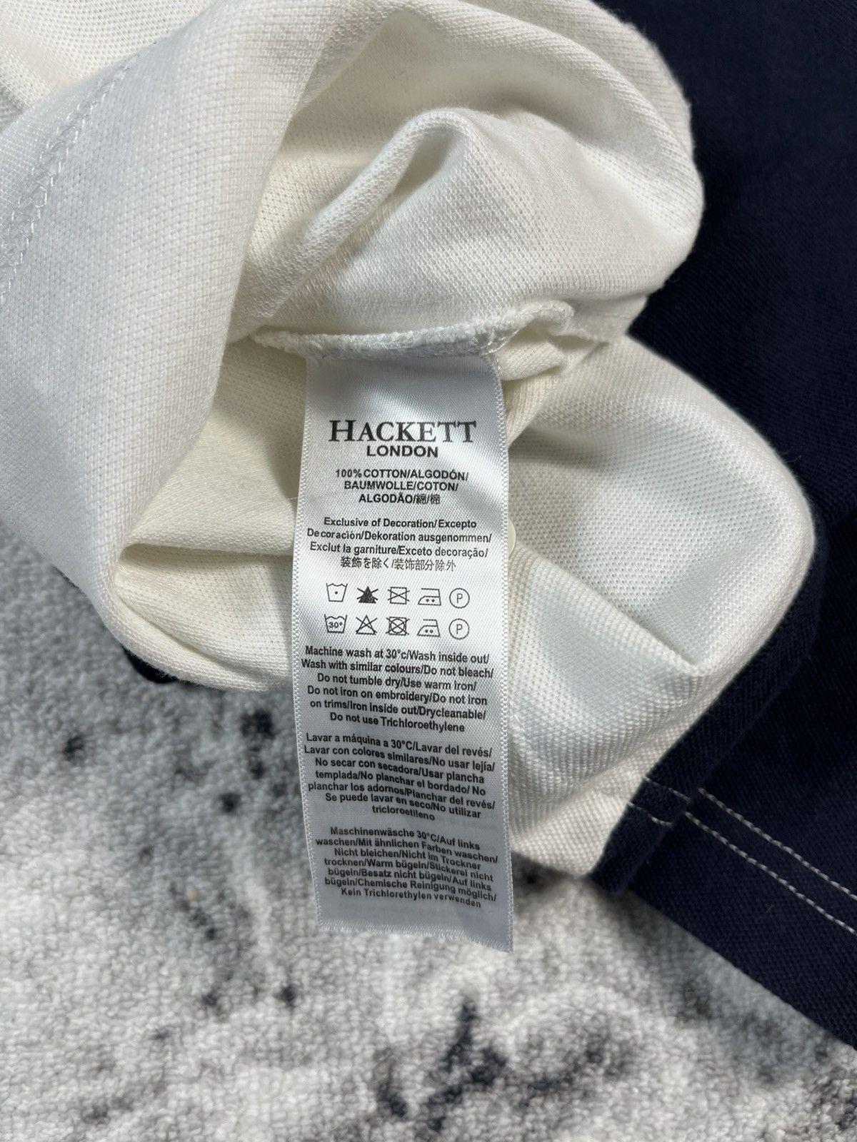 Hackett Hackett London Colorblock Polo Shirt Crest Logo L Size US L / EU 52-54 / 3 - 8 Thumbnail