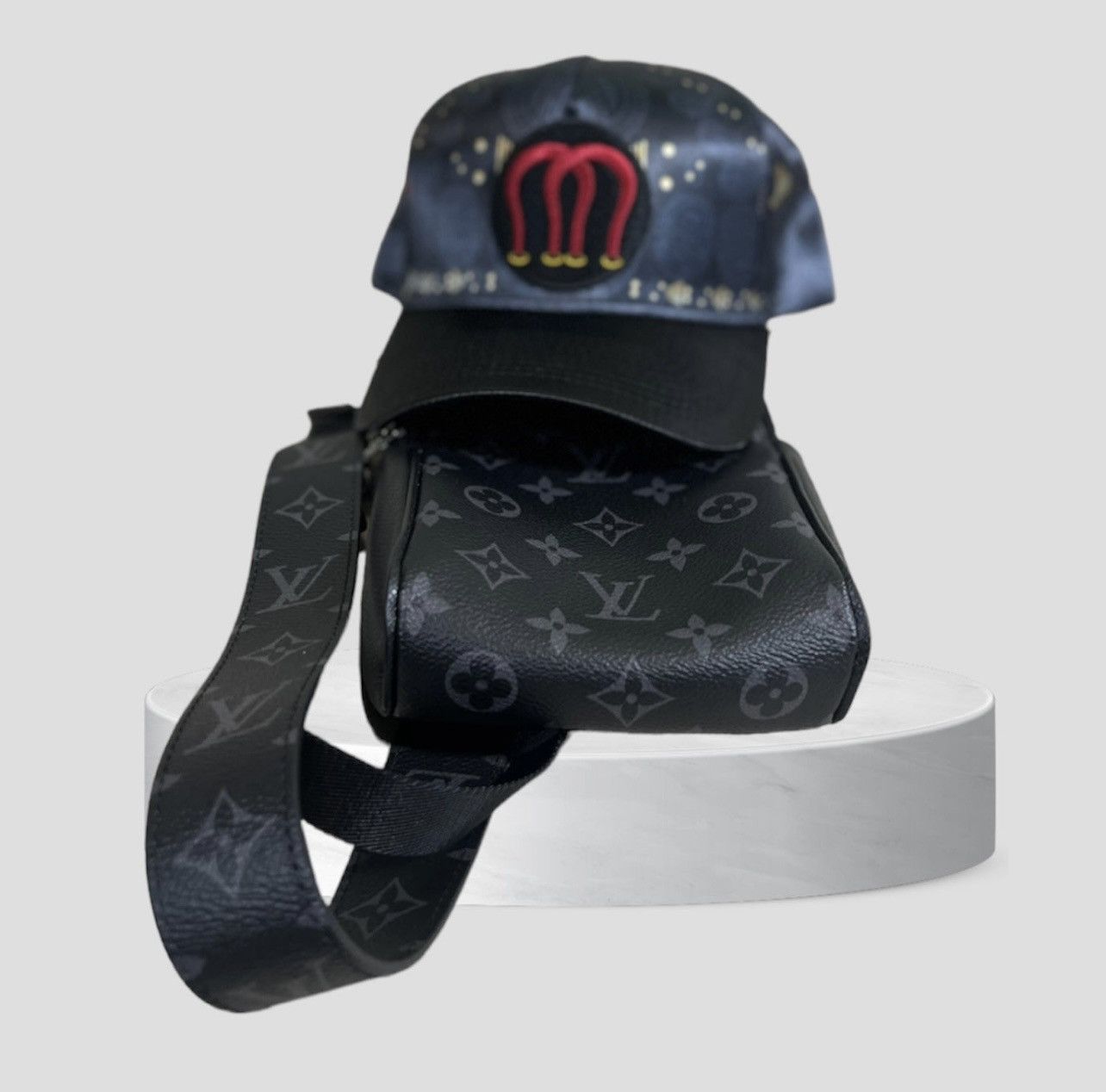 Other Magneche Bandana Design Cap - Triple Black Size ONE SIZE - 9 Thumbnail