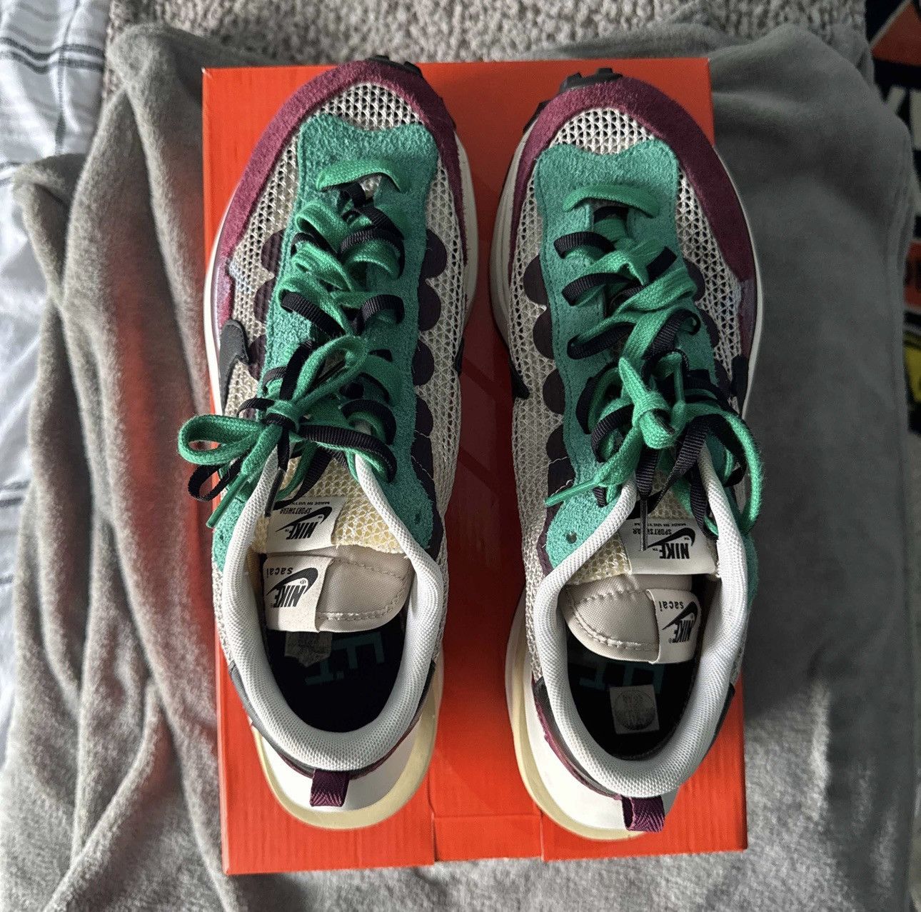 Nike × Sacai Nike Sacai Vaporwaffle Villan Red Size US 10.5 / EU 43-44 - 3 Thumbnail
