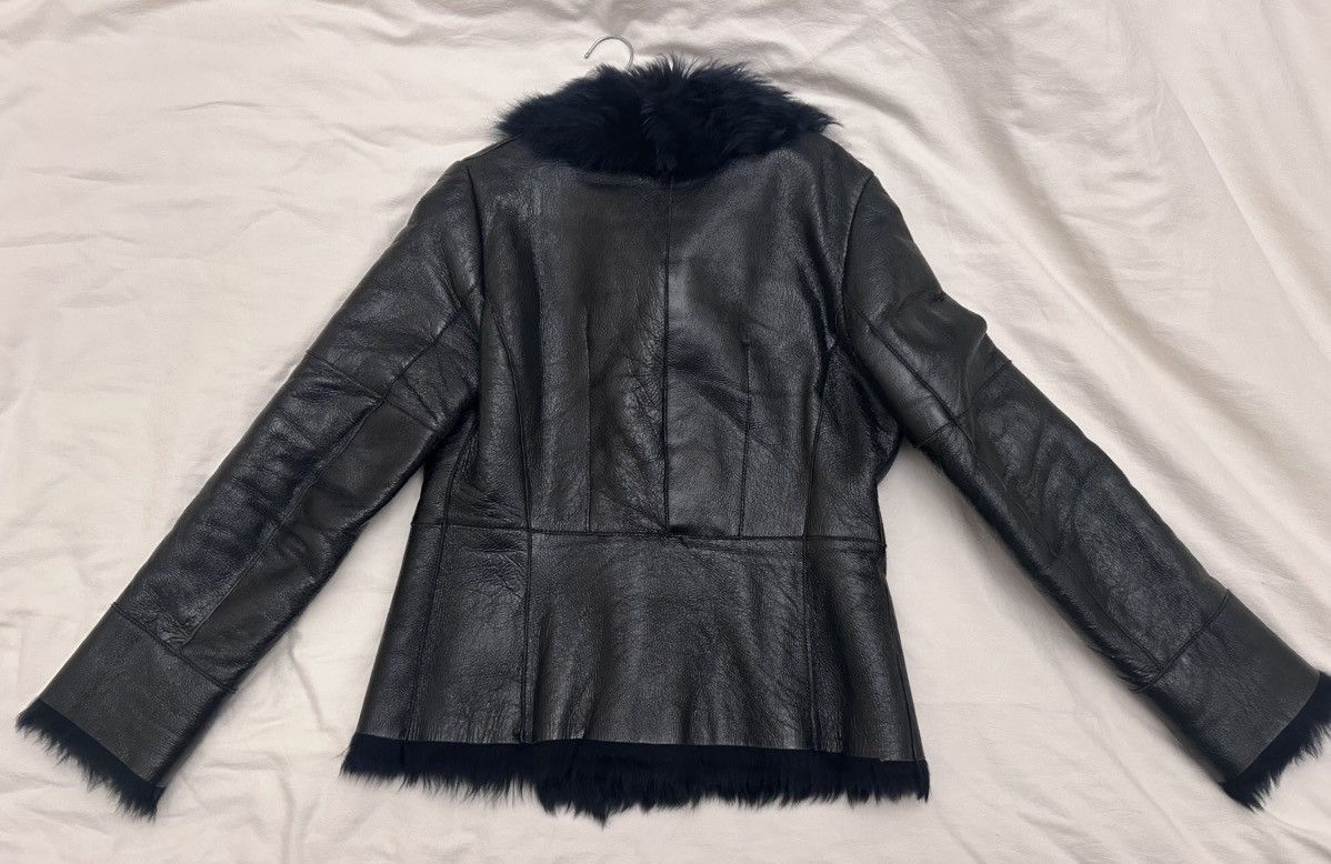 Hugo Boss Leather Shearling Jacket Size S / US 4 / IT 40 - 2 Thumbnail