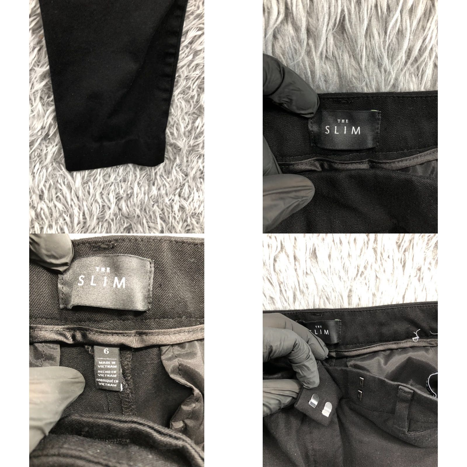 White House Black Market VINTAGE White House Black Market The Slim Pants Size 6 Womens Black Hook Eye Size 28" / US 6 / IT 42 - 8 Thumbnail