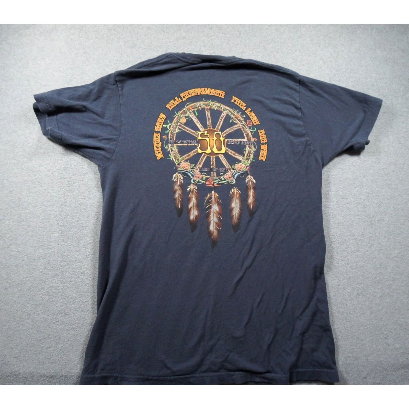 Vintage Grateful Dead Shirt Mens Large Blue Fare Thee Well Rock Band Tee Adult Casual Size US L / EU 52-54 / 3 - 4 Thumbnail