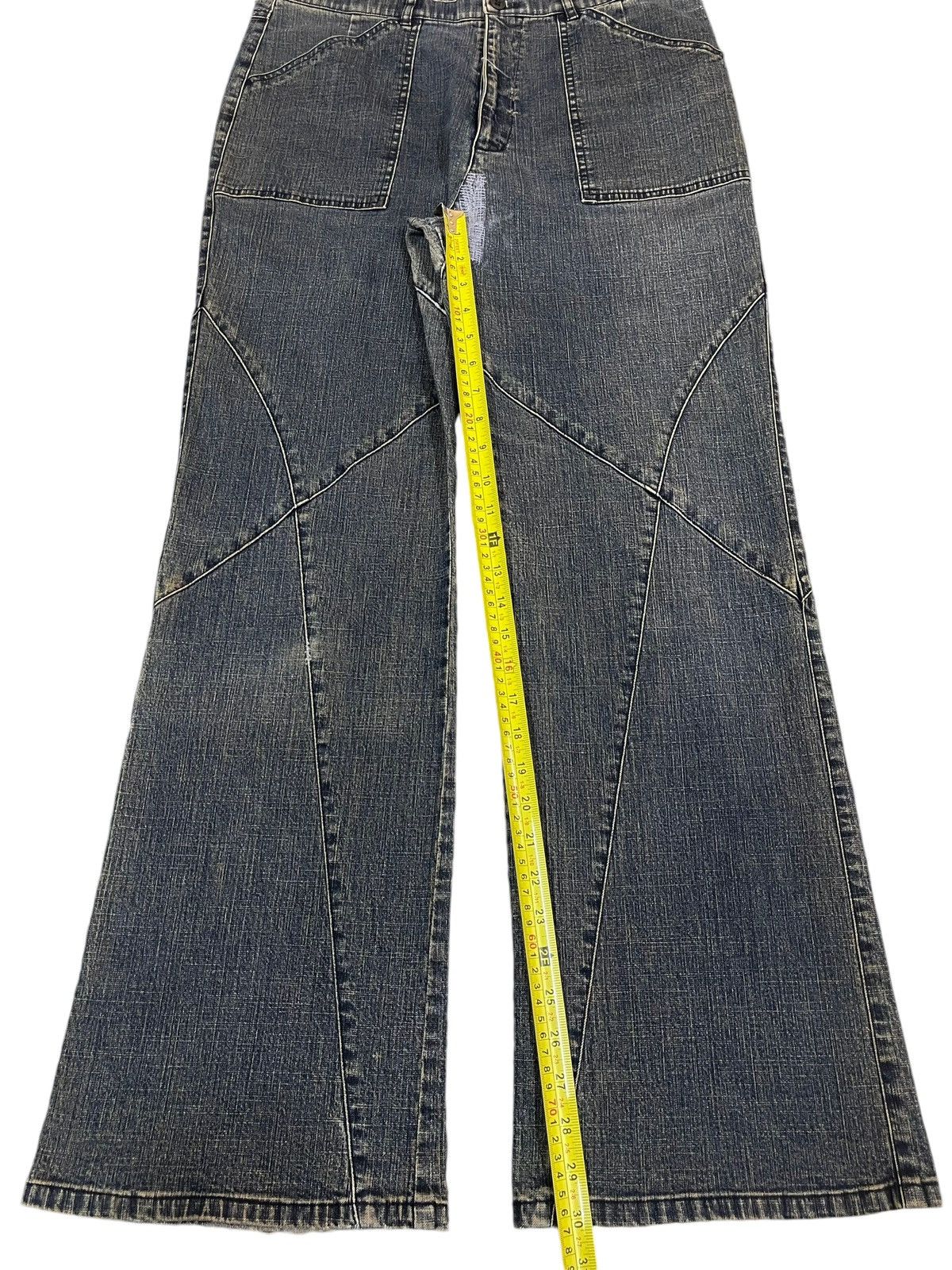 Issey Miyake Vintage Japanese Brand Avant Garde Style Baggy Jeans Size US 32 / EU 48 - 13 Thumbnail