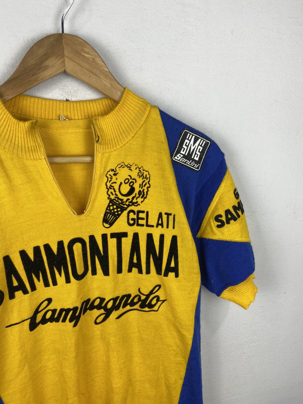 Vintage 70s SMS Santini Gelati Sammontana Bcycle Shirt Size US S / EU 44-46 / 1 - 3 Thumbnail