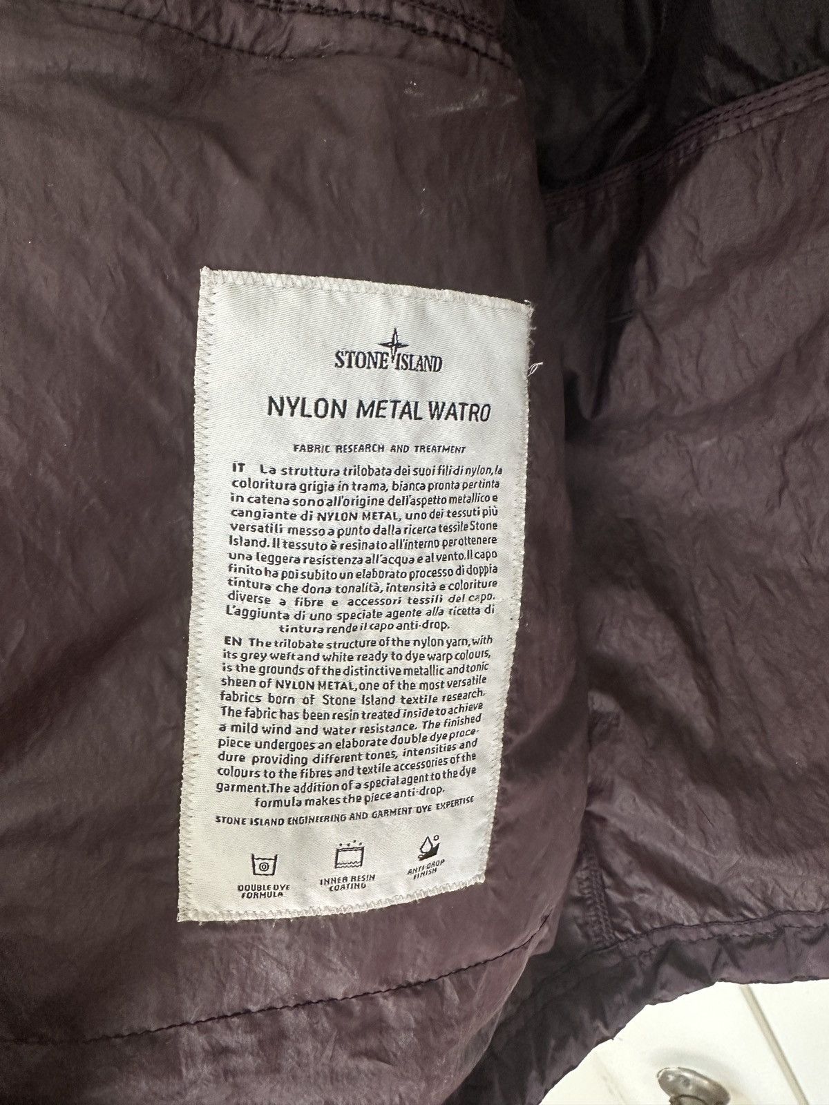 Stone Island Stone Island Nylon Metal Jacket Burgundy Large Size US L / EU 52-54 / 3 - 11 Thumbnail