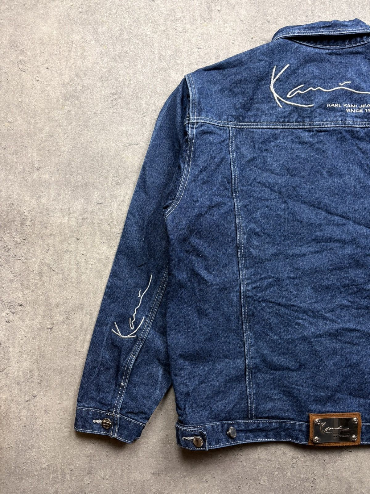 Karl Kani Karl Kani Vintage Denim Jacket – Embroidered Logo big logo Size US M / EU 48-50 / 2 - 2 Thumbnail