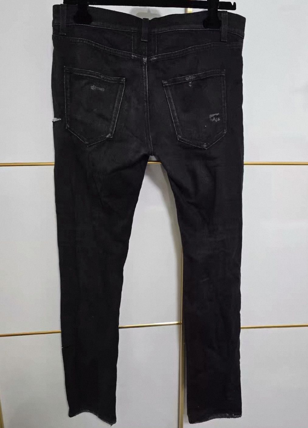Saint Laurent Paris Saint Laurent Paris17 Spring/Summer Black Sabotage Jeans 2 Size US 32 / EU 48 - 2 Thumbnail