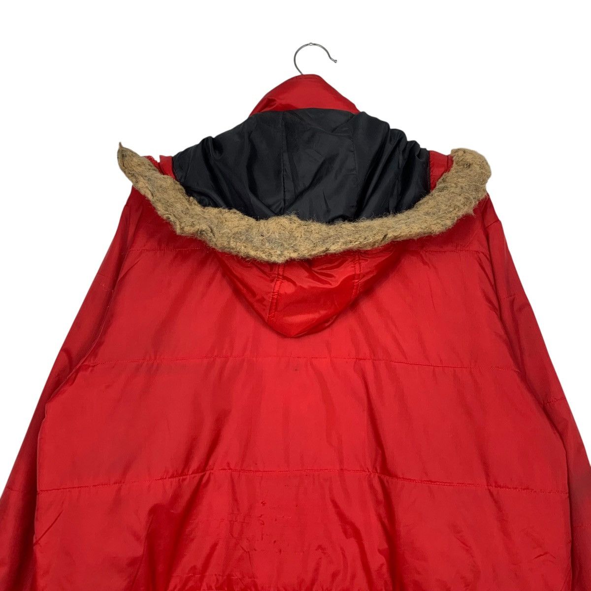 Penfield PENFIELD Red Nylon Faux Fur Hooded Jacket #2781-C125 Size US L / EU 52-54 / 3 - 18 Thumbnail