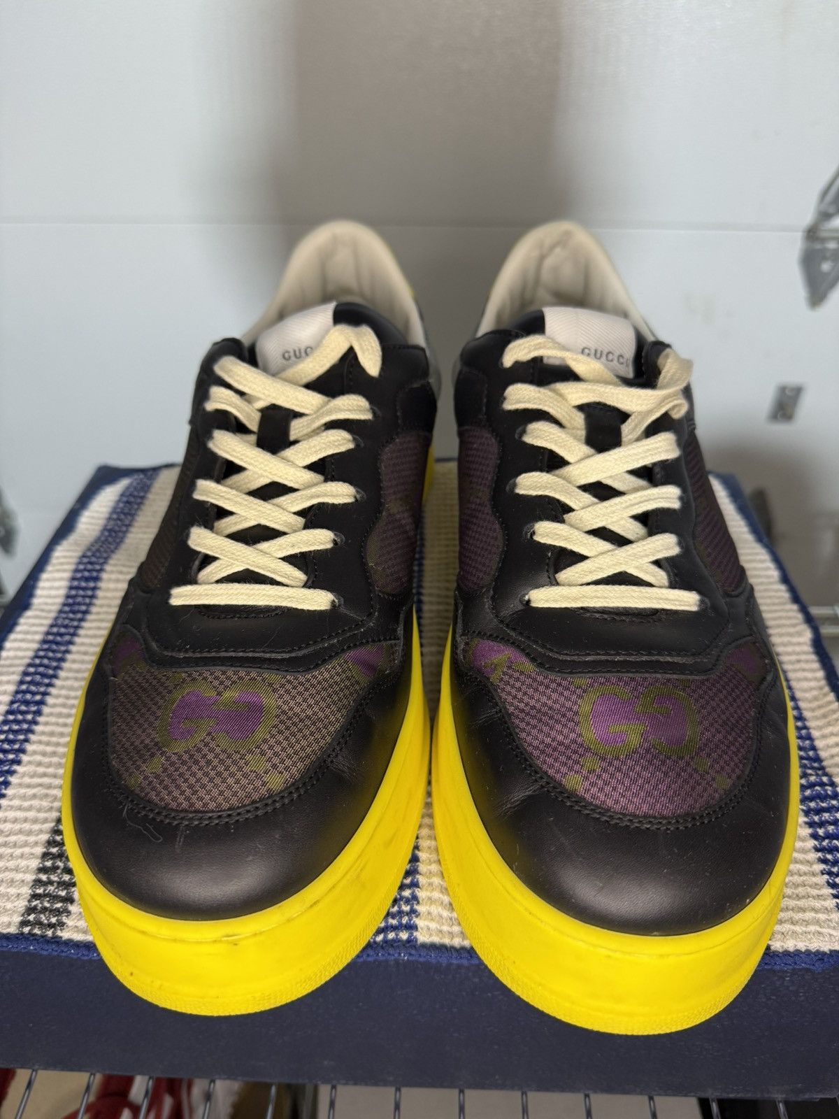 Kanye West Worn Blue Sock Shoe