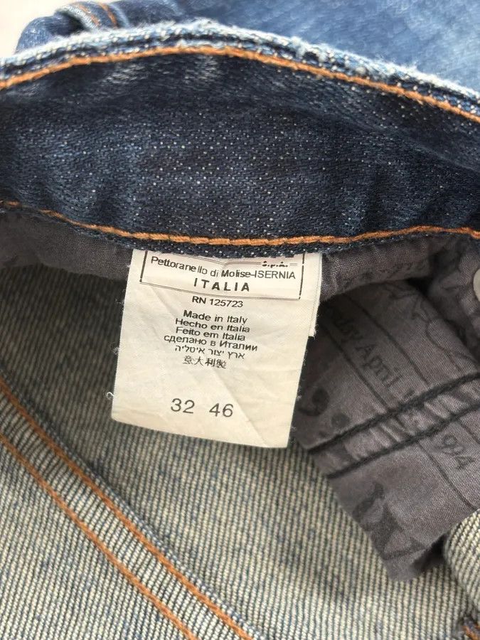 John Galliano 2010s John Galliano Blue Rebel Distressed Denim Jeans Size US 31 - 14 Thumbnail