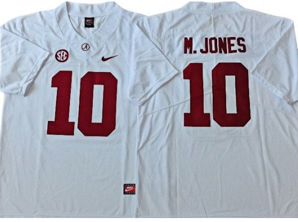 Other Alabama Crimson Tide 10 Mac Jones White Football Jersey Size US M / EU 48-50 / 2 - 3 Thumbnail