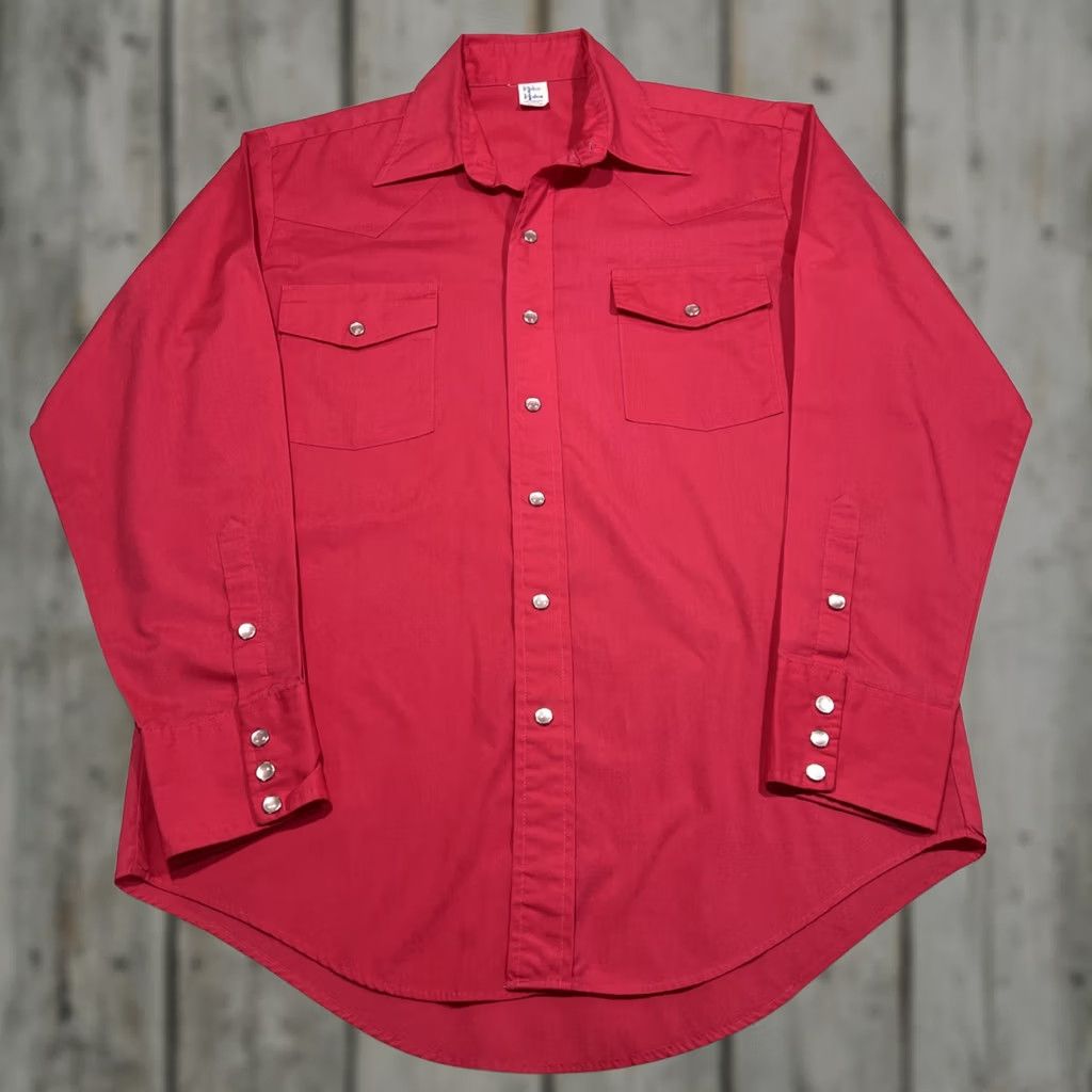Vintage VINTAGE Malco Modes Western Shirt Mens 15.5 / 33 Pink Pearl Snap Cowboy Rodeo USA Mens Size US M / EU 48-50 / 2 - 1 Thumbnail
