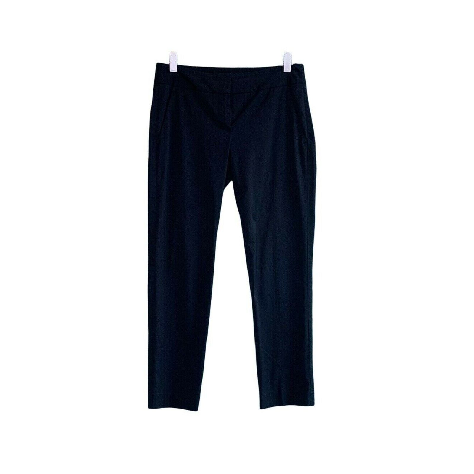 Theory Theory Navy Blue Straight Leg Dress Pants Size 4 Size 27" / US 4 / IT 40 - 5 Thumbnail