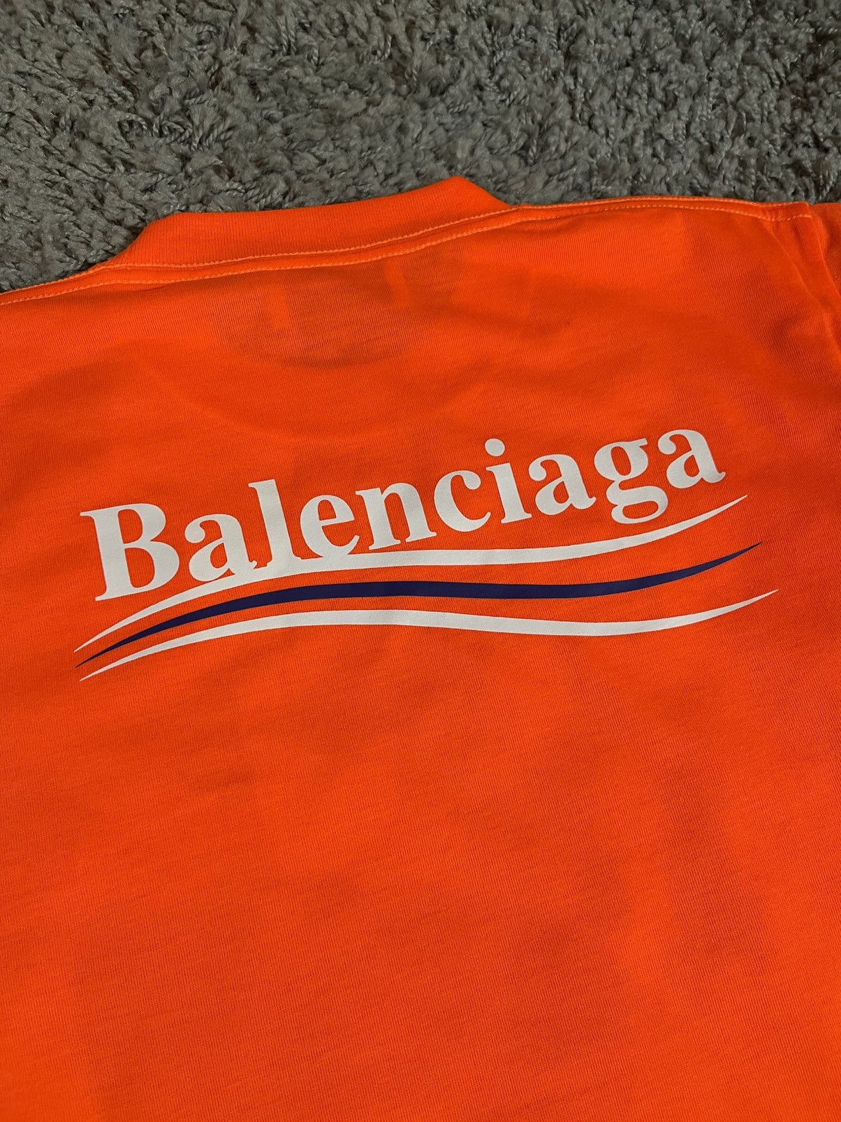 Balenciaga Balenciaga Political Campaign Logo Small Fit T-shirt Orange Size S / US 4 / IT 40 - 5 Thumbnail