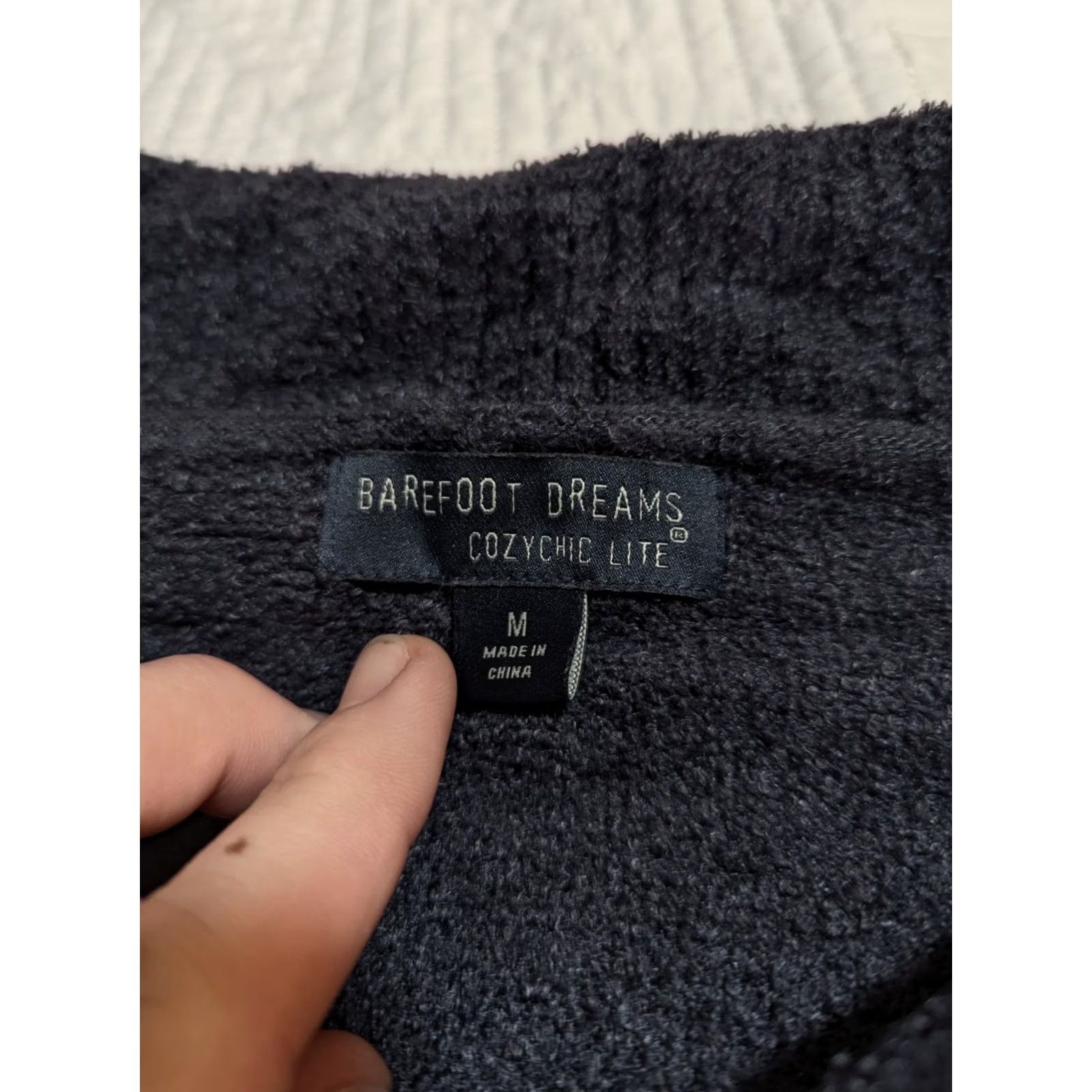 Vintage Barefoot Dreams Sweater Cardigan Womens M Gray Hooded Knit Size M / US 6-8 / IT 42-44 - 3 Thumbnail