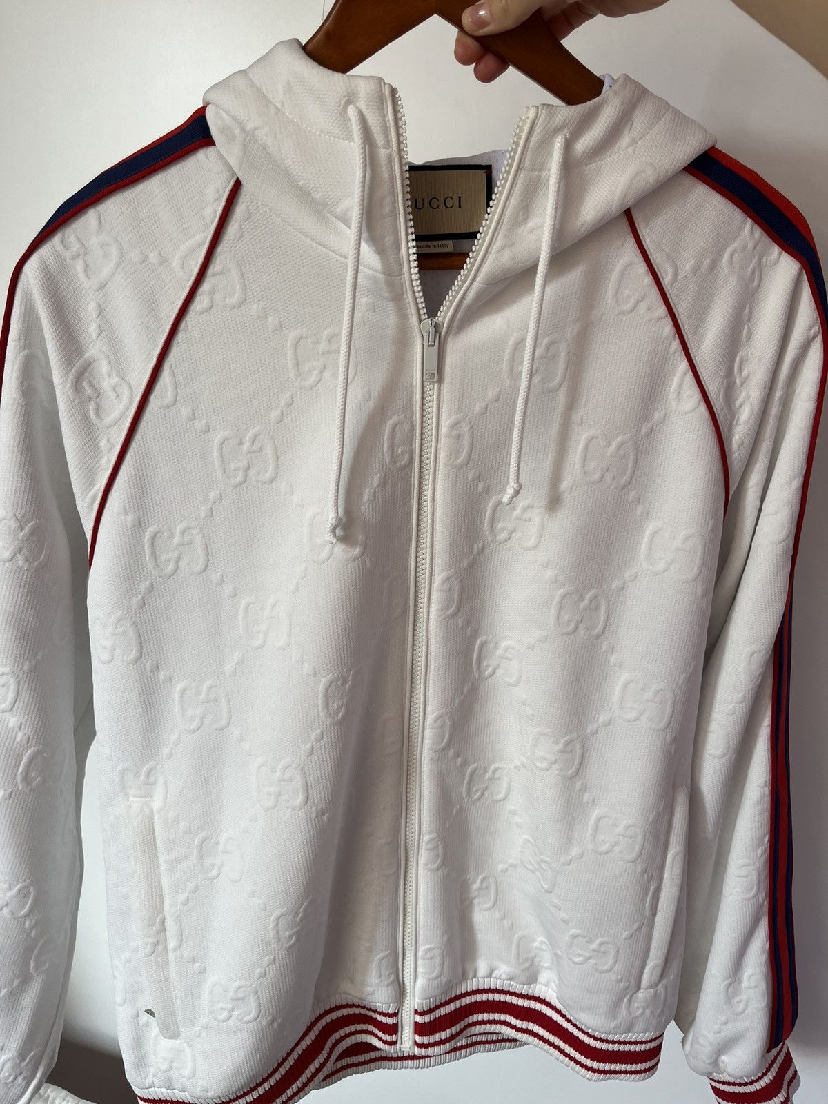 Gucci Gucci Web Stripe Zipped hoodie Size US S / EU 44-46 / 1 - 2 Thumbnail