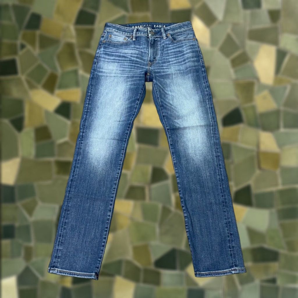 American Eagle Outfitters American Eagle Outfitters Jeans Mens 30x32 Straight Blue Next Level Flex Faded Size US 30 / EU 46 - 1 Thumbnail