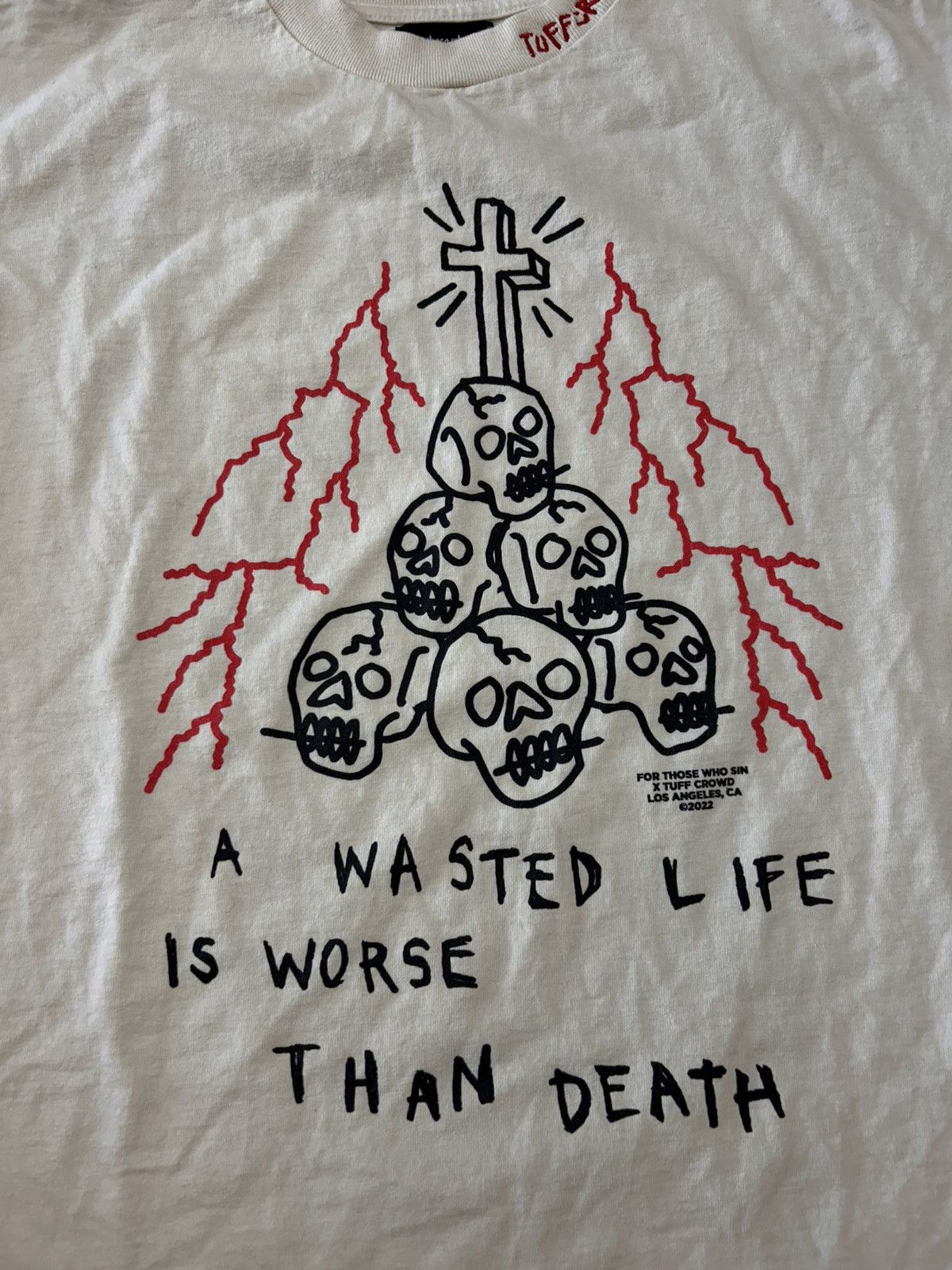 Tuff Crowd Tuff Crowd x FTWS “Wasted Life” Size Large NEW Size US L / EU 52-54 / 3 - 2 Thumbnail