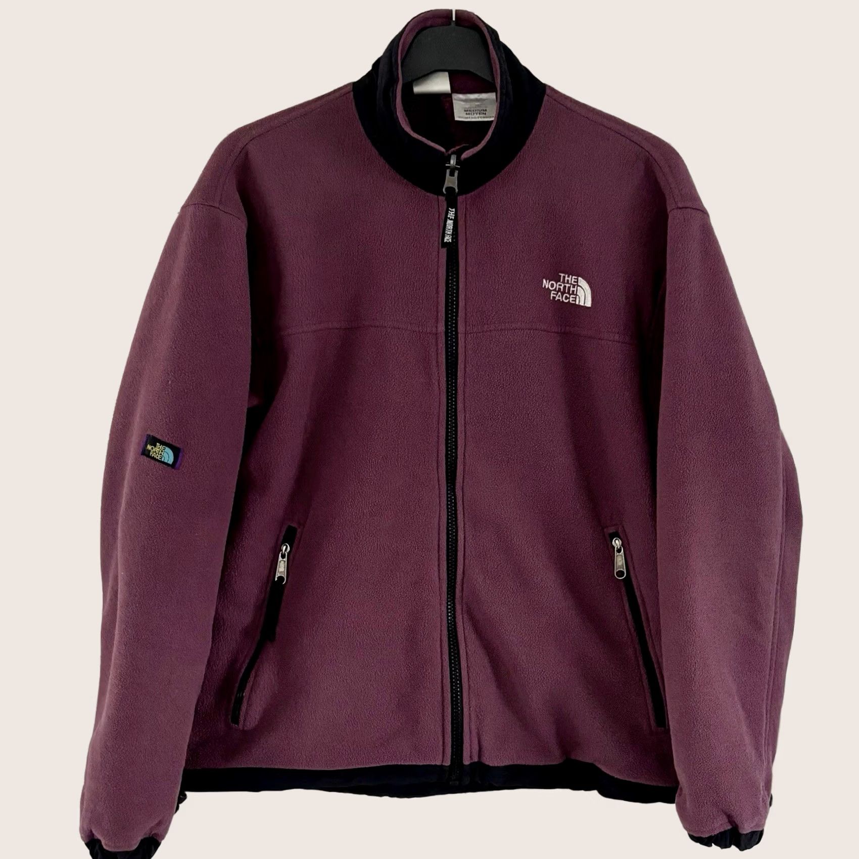 The North Face VINTAGE The North Face Fleece Jacket Women's Medium Burgundy Polartec Light Size M / US 6-8 / IT 42-44 - 1 Thumbnail