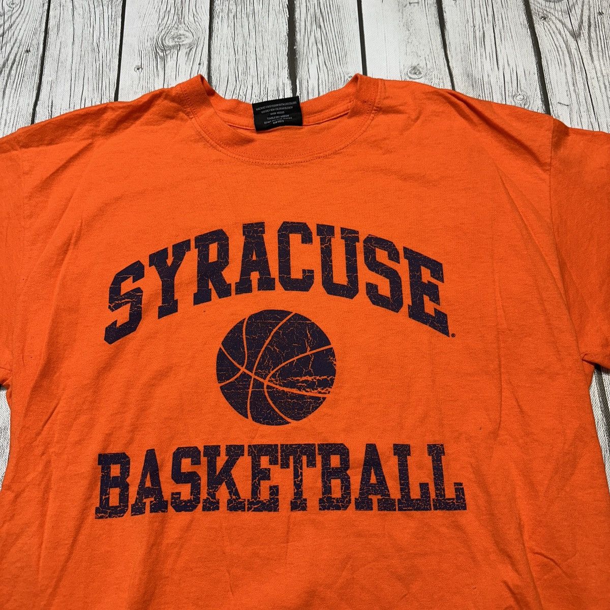 NCAA × Steve And Barrys × Vintage Vintage Syracuse Orange Basketball tee Size US L / EU 52-54 / 3 - 3 Thumbnail