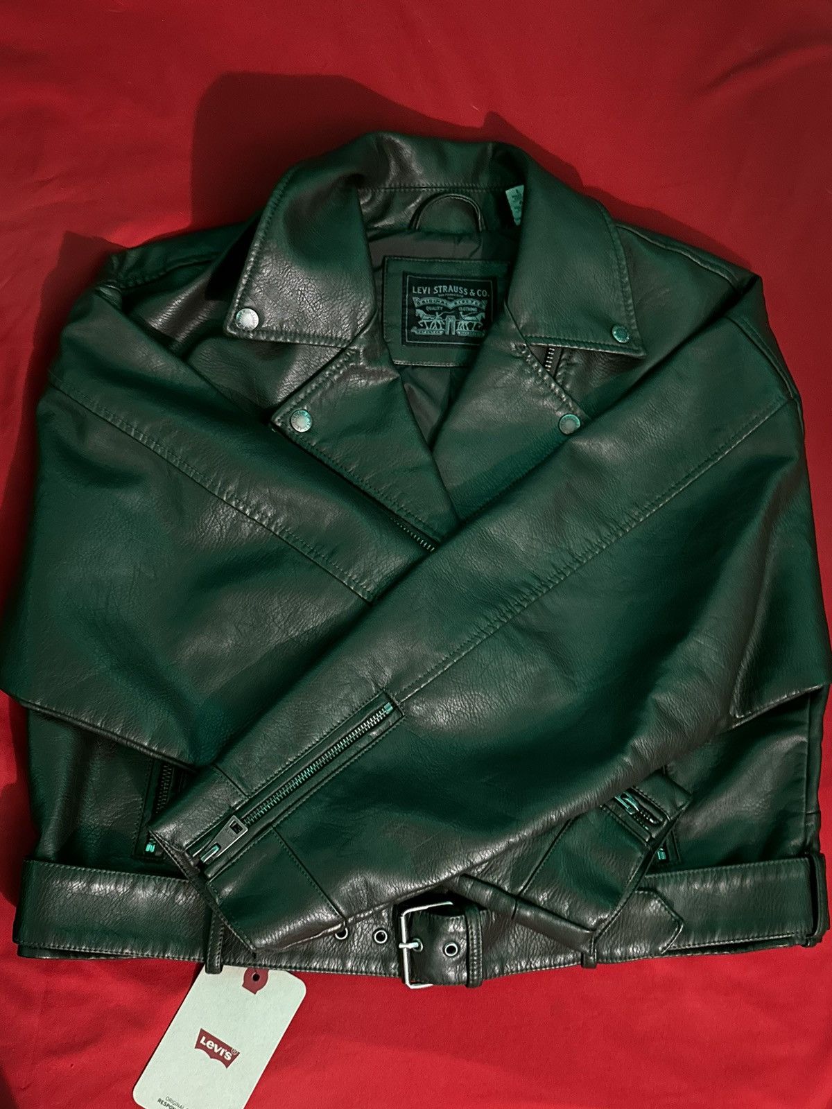 Levi's Levi’s Women’s Leather Jacket L Size L / US 10 / IT 46 - 2 Thumbnail