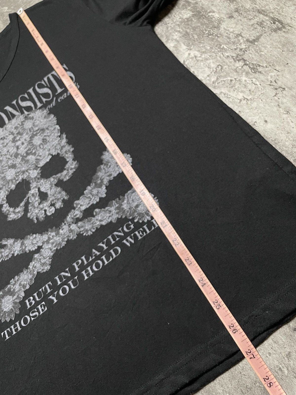 Hysteric Glamour 2000’s Japanese Double Focus Poem Skull Bones Vkei Style Size US L / EU 52-54 / 3 - 9 Thumbnail