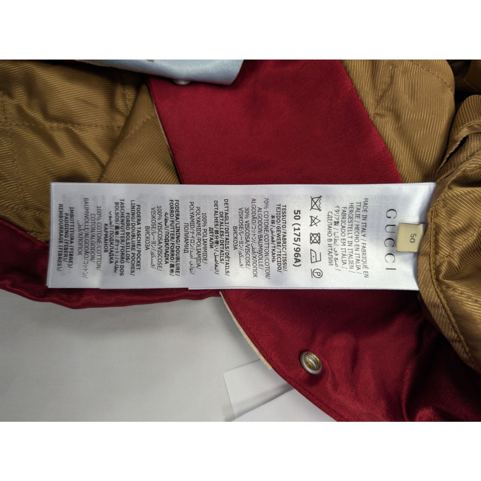 Gucci o1rshd1 Light Weight Duchesse SPW Jacket Shirt in Sail/Mix Size US M / EU 48-50 / 2 - 15 Thumbnail