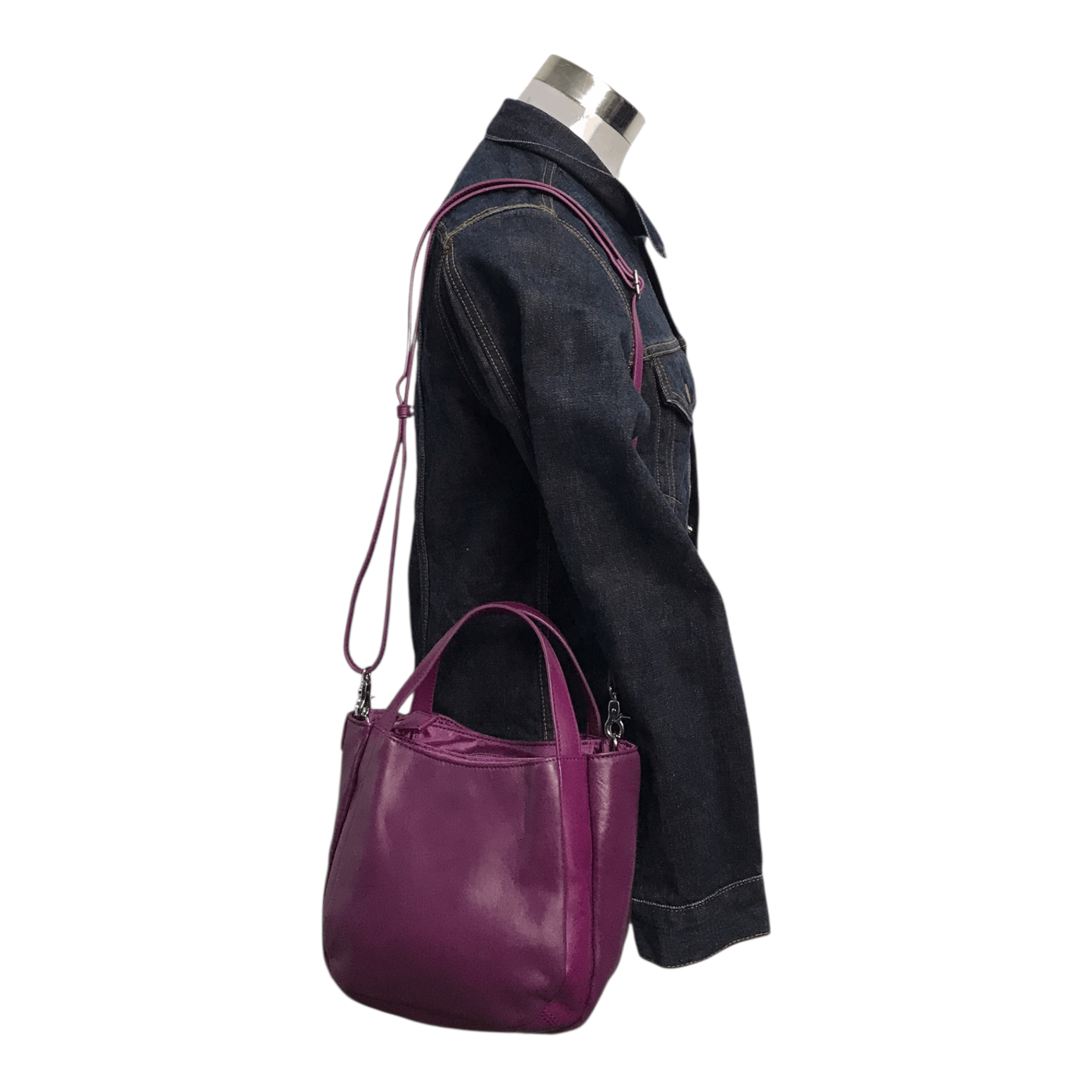Yohji Yamamoto Yohij Yamamoto Y’Saccs Purple Leather Sling Bag Size ONE SIZE - 1 Thumbnail
