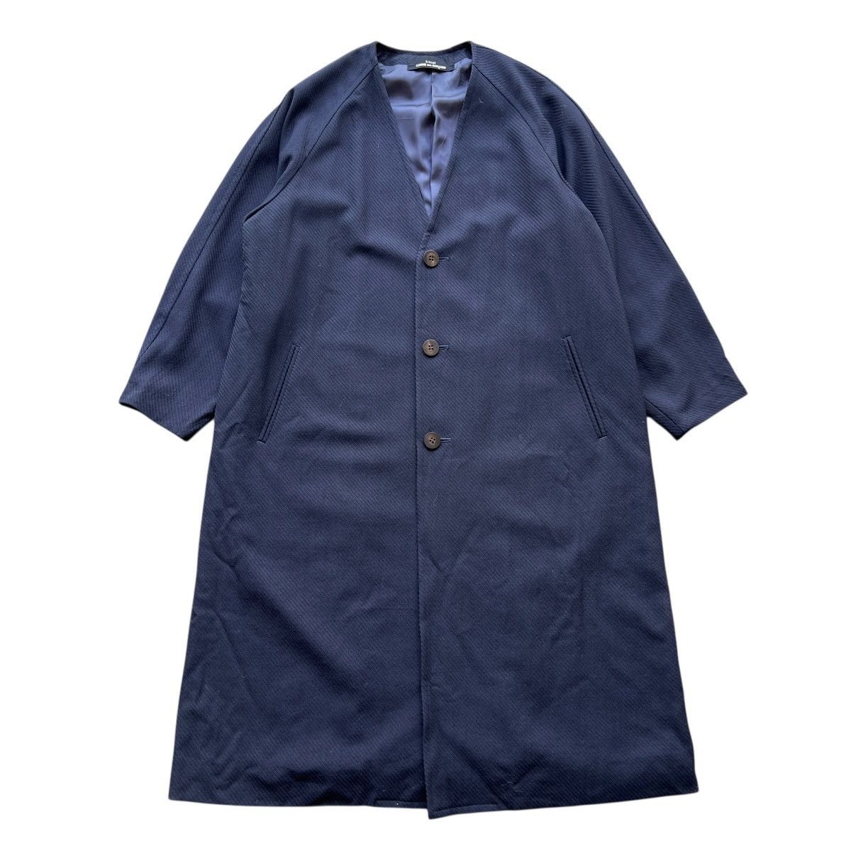 Comme des Garcons Vintage Tricot Comme Des Garcons Less Colar Coat Size US M / EU 48-50 / 2 - 2 Thumbnail