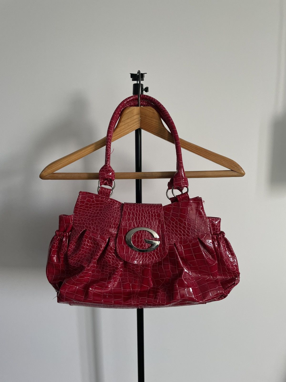 Vintage Y2K Guess 00’s Bag Dark Pink RARE