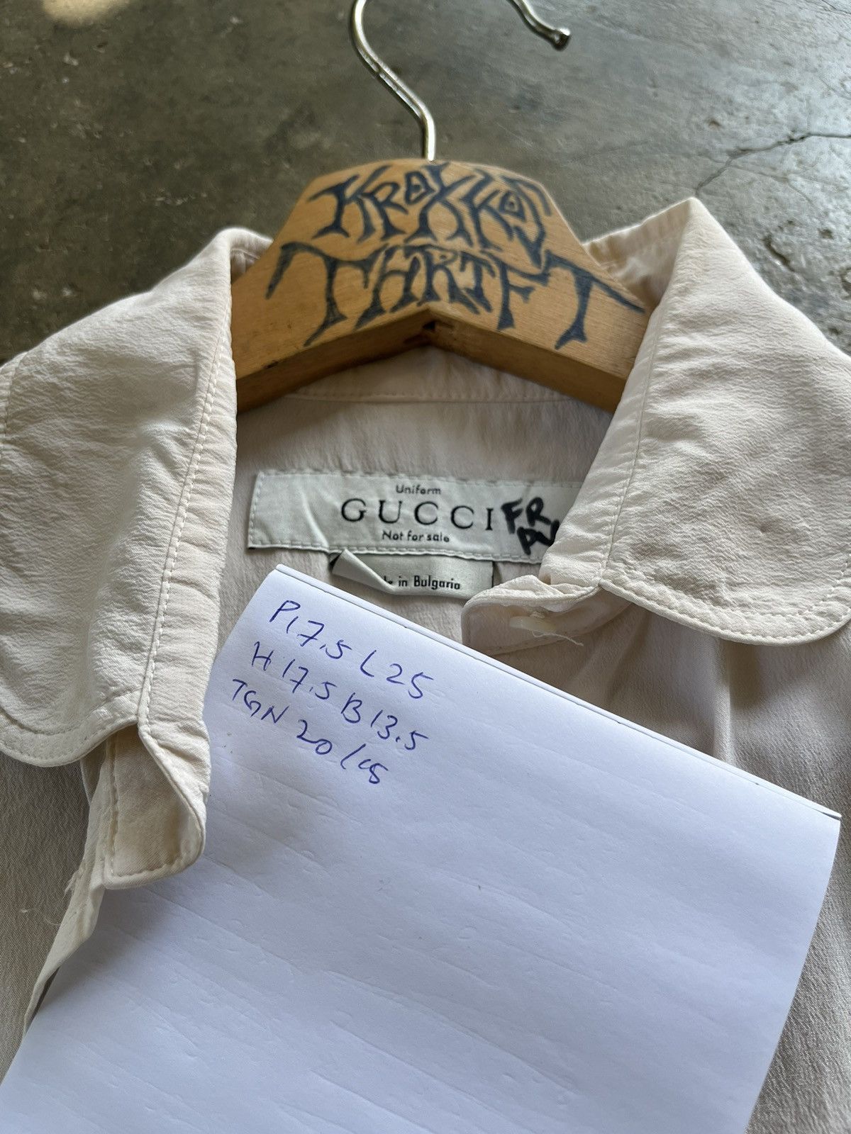 Gucci × Vintage 🔥Vintage Gucci Uniform Not For Sale Farah PV Button Up Size S / US 4 / IT 40 - 9 Thumbnail