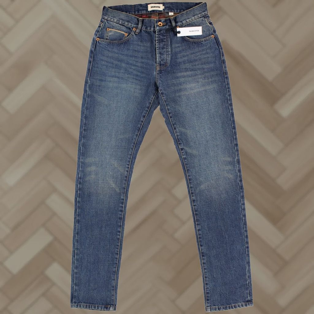 Taylor Stitch Taylor Stitch Jeans Sawyer Wash Slim 29 Mens Regular 5-Pocket Denim Selvage Brushed Back Mid Rise Button Fly Leather? No? Sawyer Wash. Sorry. Size US 29 - 1 Thumbnail
