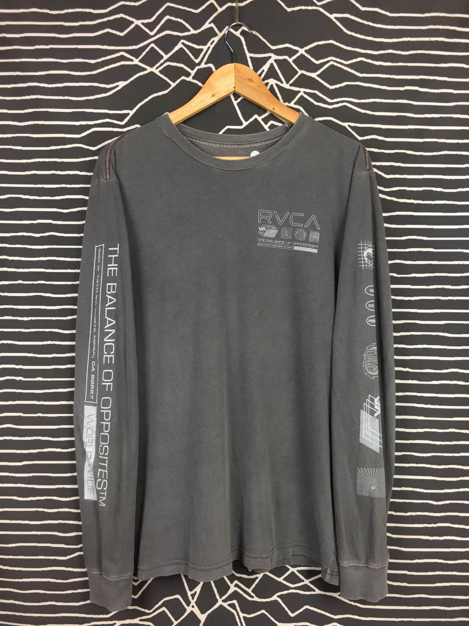 RVCA RVCA Artis Network Program White Noise Longsleeve Tee Size US L / EU 52-54 / 3 - 5 Thumbnail