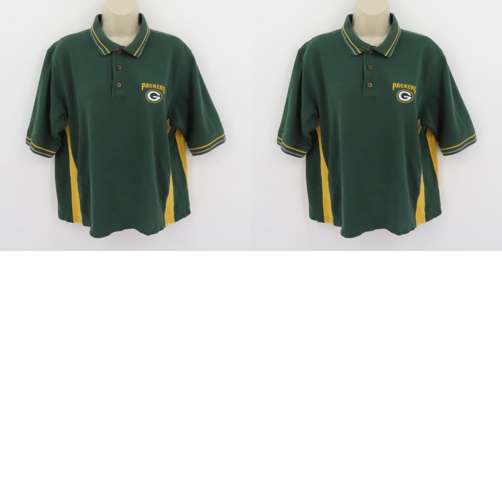 NFL VINTAGE NFL Green Bay Packers Women Crop Polo Shirt Top Yellow Embroidered Logo Collar Size ONE SIZE - 8 Thumbnail