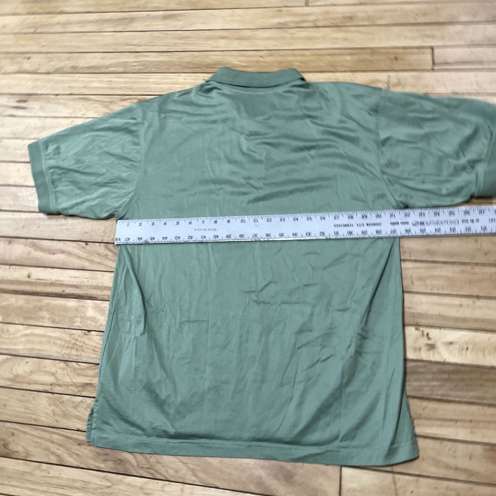 Marks & Spencer MARKS & SPENCER Polo Shirt Men L Green Stretch 60/20 Cotton Polo Shirt L Green, Short Sleeve, Premium, Casual, Classic, Preppy, Sports Mens Size US L / EU 52-54 / 3 - 5 Thumbnail