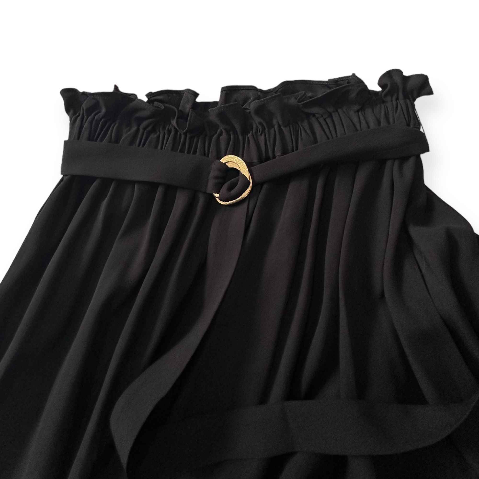 Ulla Johnson ULLA JOHNSON Zeta Midi Skirt, Noir-black, Size 8, NWt Size 30" / US 8 / IT 44 - 8 Thumbnail