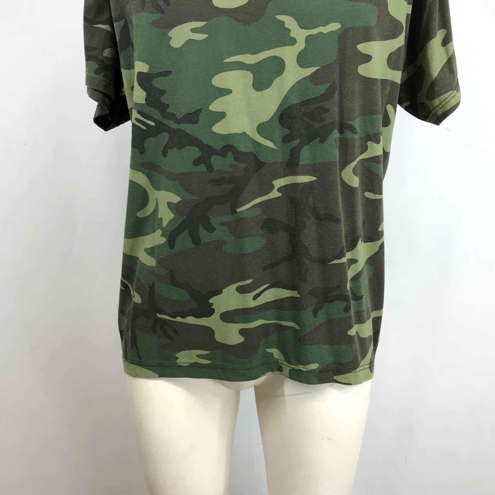 Rothco vtg Rothco Woodland Camo T-Shirt XL Green Brown Tactical Military Made in USA Size US XL / EU 56 / 4 - 3 Thumbnail