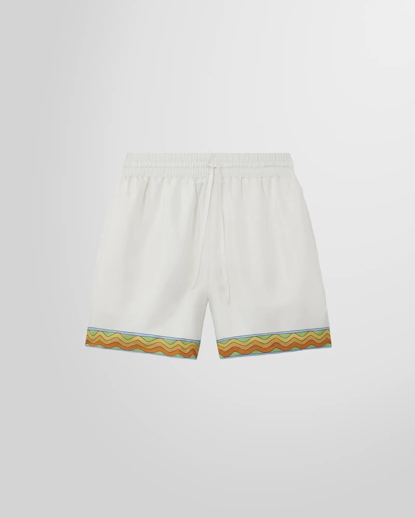 Casablanca o1mle0326 Drawstring Silk Shorts Afro Cubism Tennis Club Size US 28 / EU 44 - 1 Thumbnail