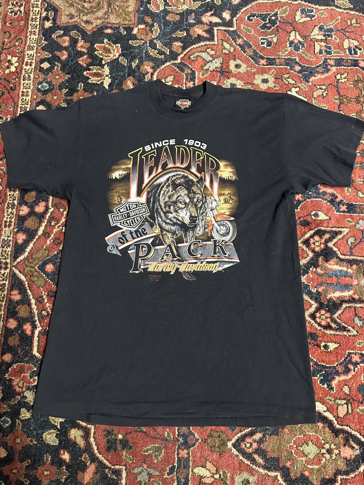Harley Davidson Harley Davidson Leader of the Pack"- 3D Emblem - XL Size US XL / EU 56 / 4 - 2 Thumbnail
