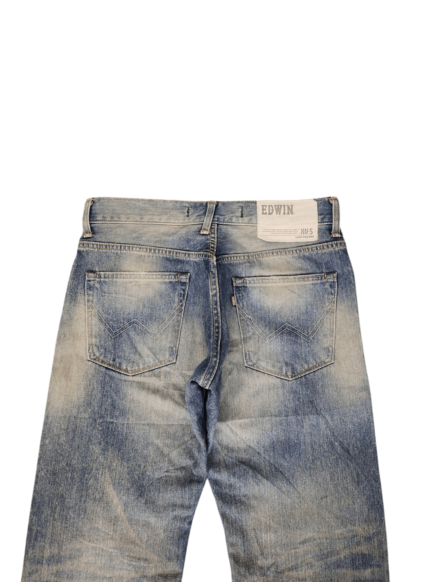 Comme des Garcons × Undercover Vintage Edwin Xvs Japan Clawmark Distress Faded Jeans Size US 30 / EU 46 - 9 Thumbnail