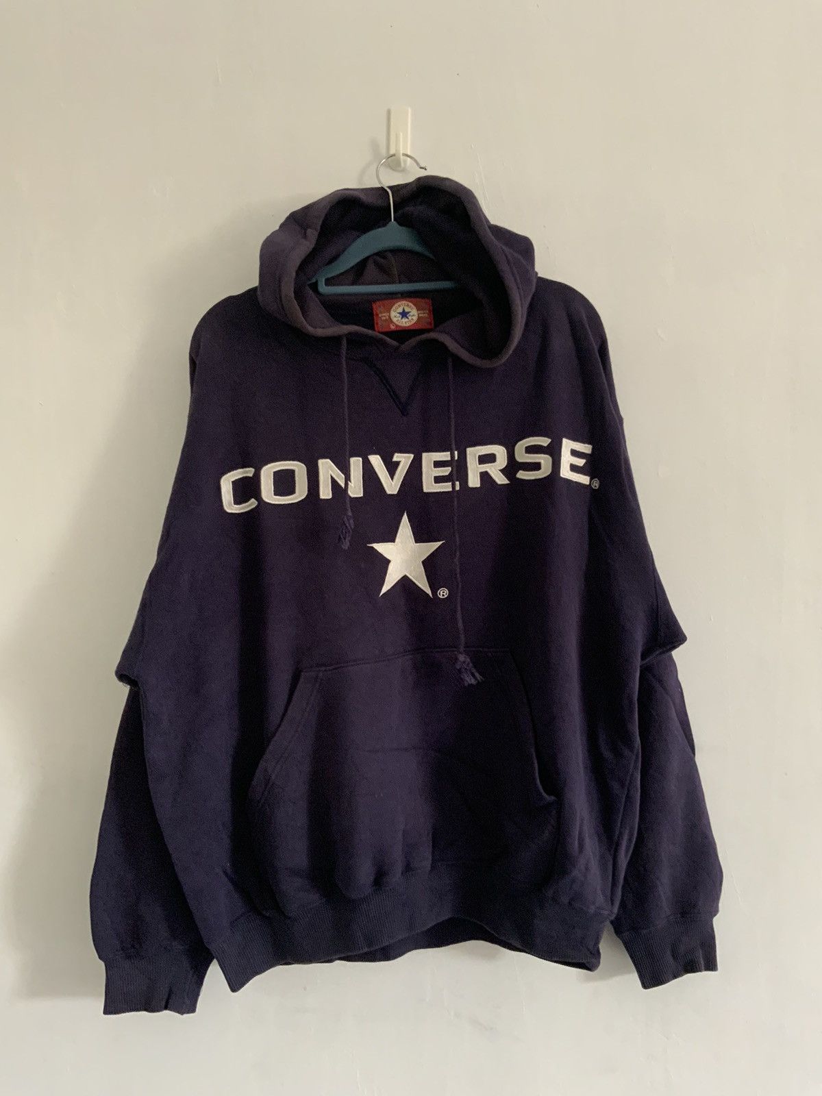 Converse Vintage Converse Fade Indigo Hoodie Size US L / EU 52-54 / 3 - 1 Thumbnail