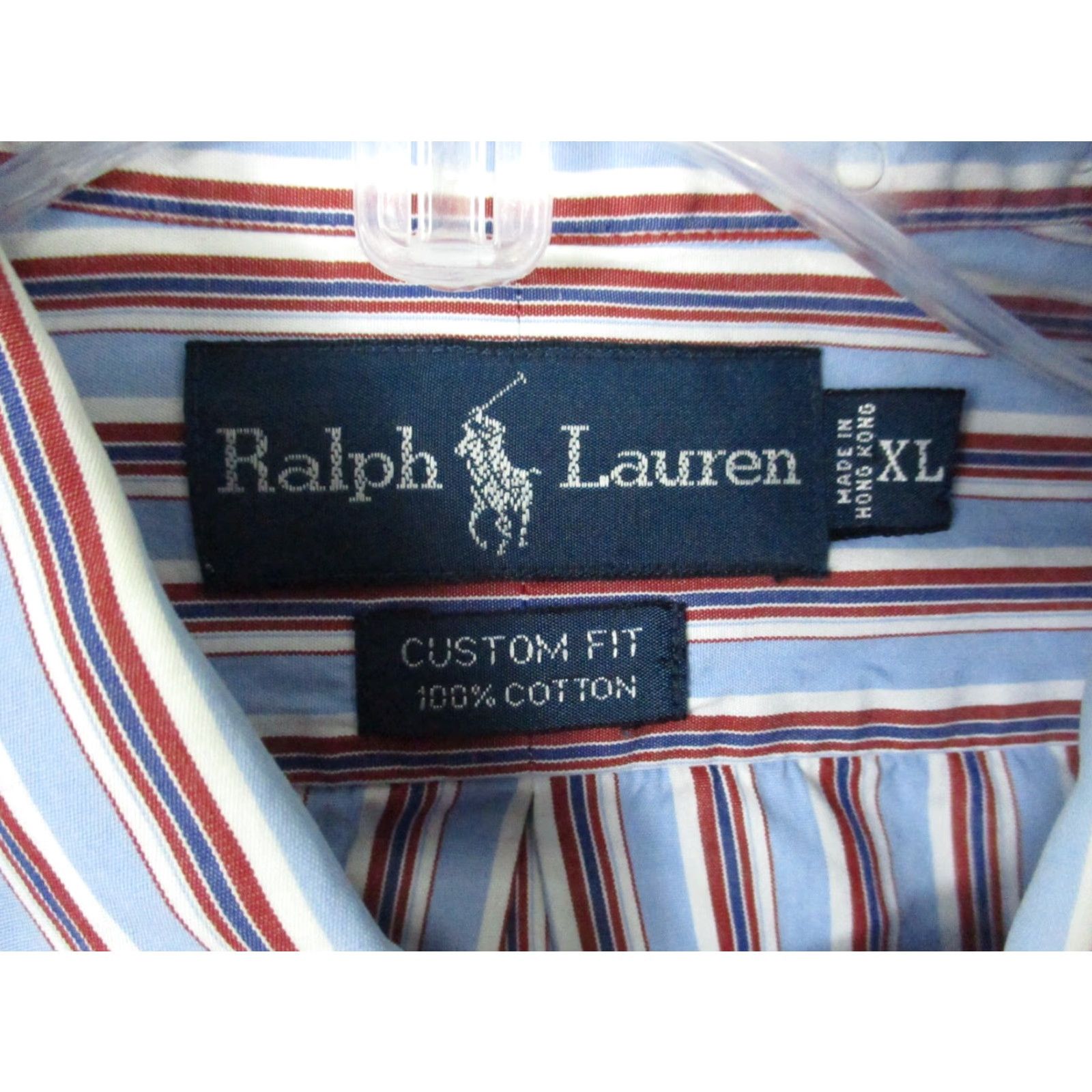 Ralph Lauren VINTAGE Ralph Lauren Shirt XL Men Custom Fit Multi Stripe Long Sleeve Pony Logo Size US XL / EU 56 / 4 - 4 Thumbnail