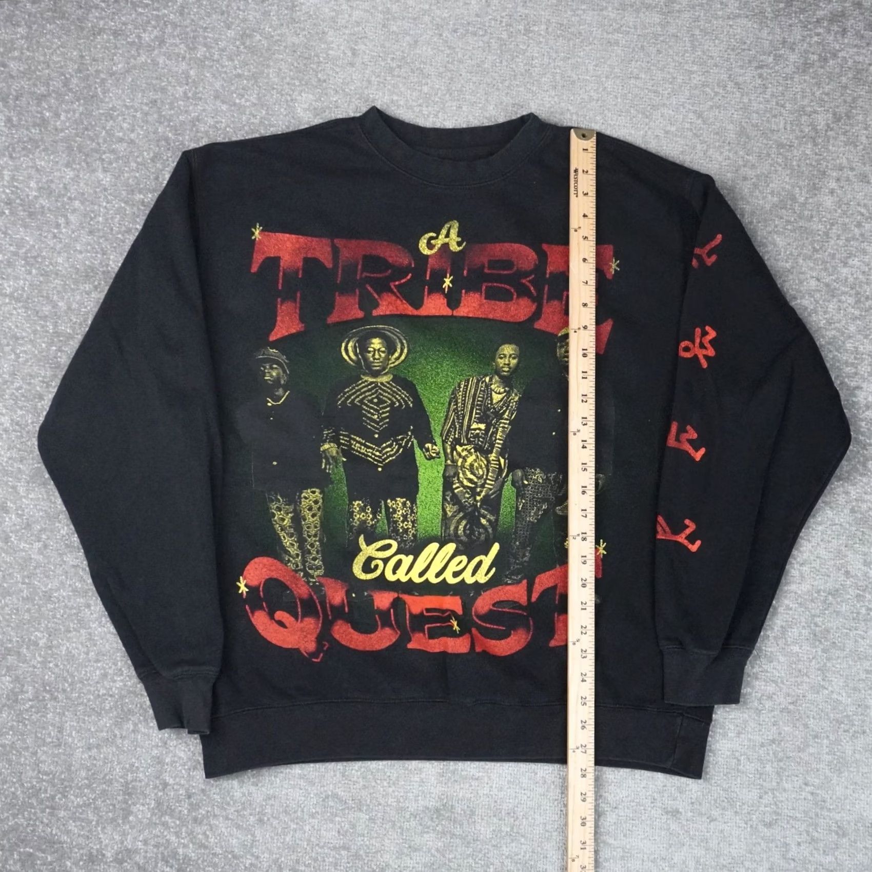 Quest A Tribe Called Quest Queens Side Mens 2XL Black Long Sleeve Pullover Sweatshirt Size US XXL / EU 58 / 5 - 3 Thumbnail