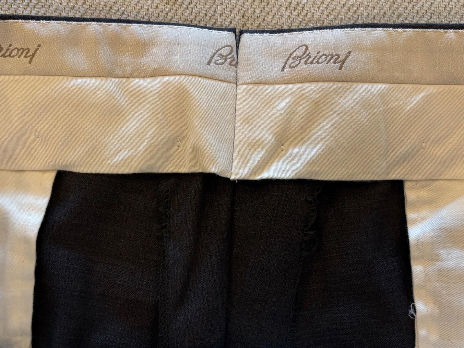 Brioni Brioni Phi Trousers 38R Navy Blue 100% Wool Made in Italy Size US 38 / EU 54 - 6 Thumbnail