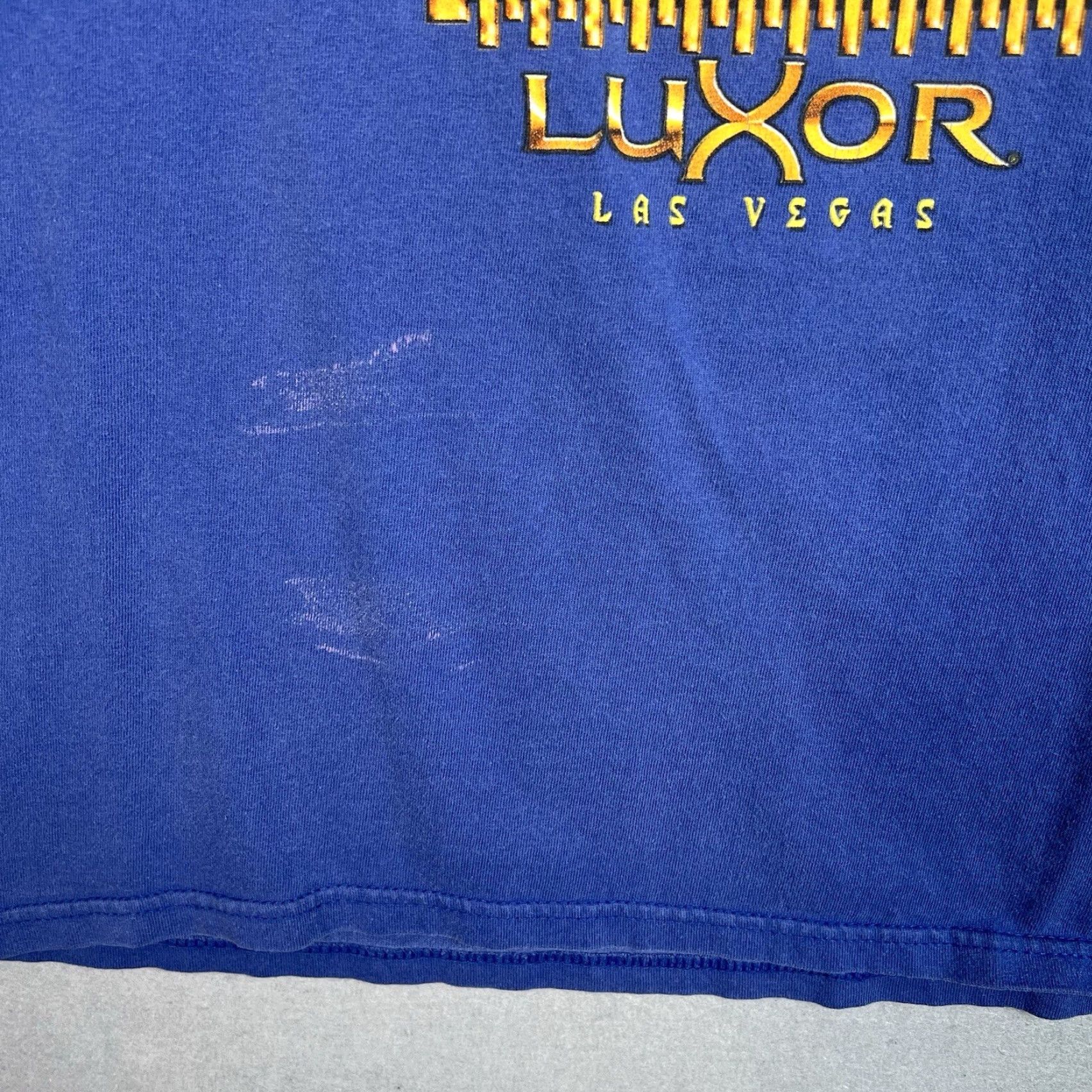 Vintage VINTAGE Pyramid Creations Las Vegas T Shirt Adult Large Blue Mens 1990s Graphic Tee Modern Sportswear/Beach Decade 90s Mens Large Blue Shirt Size US L / EU 52-54 / 3 - 5 Thumbnail