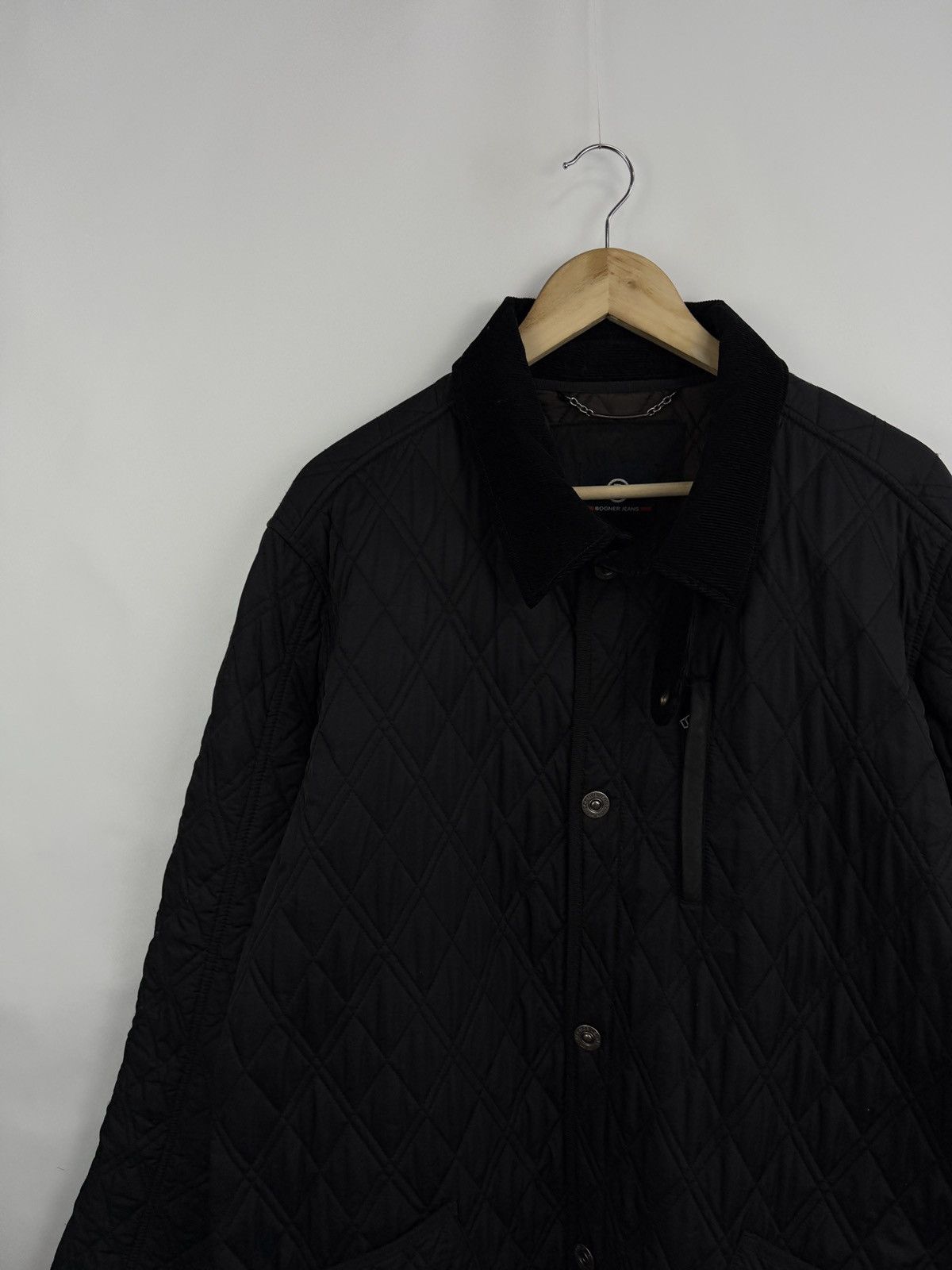 Bogner 🇮🇹 Vintage Bogner Jeans Quilted Jacket Corduroy Collar Retro Size US XL / EU 56 / 4 - 3 Thumbnail