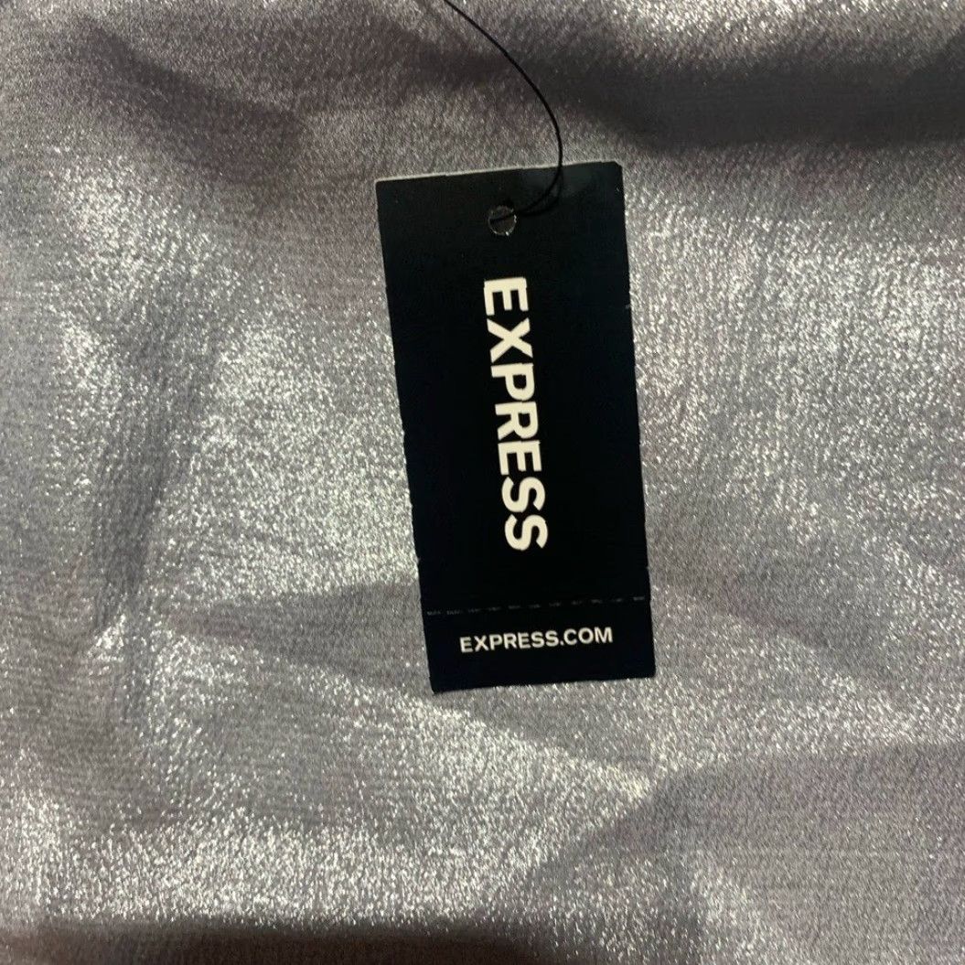 Express Express Tank Top NWT Silver M Womens Blouse Shirt Tank Top Express Silver M Womens Size M / US 6-8 / IT 42-44 - 3 Thumbnail