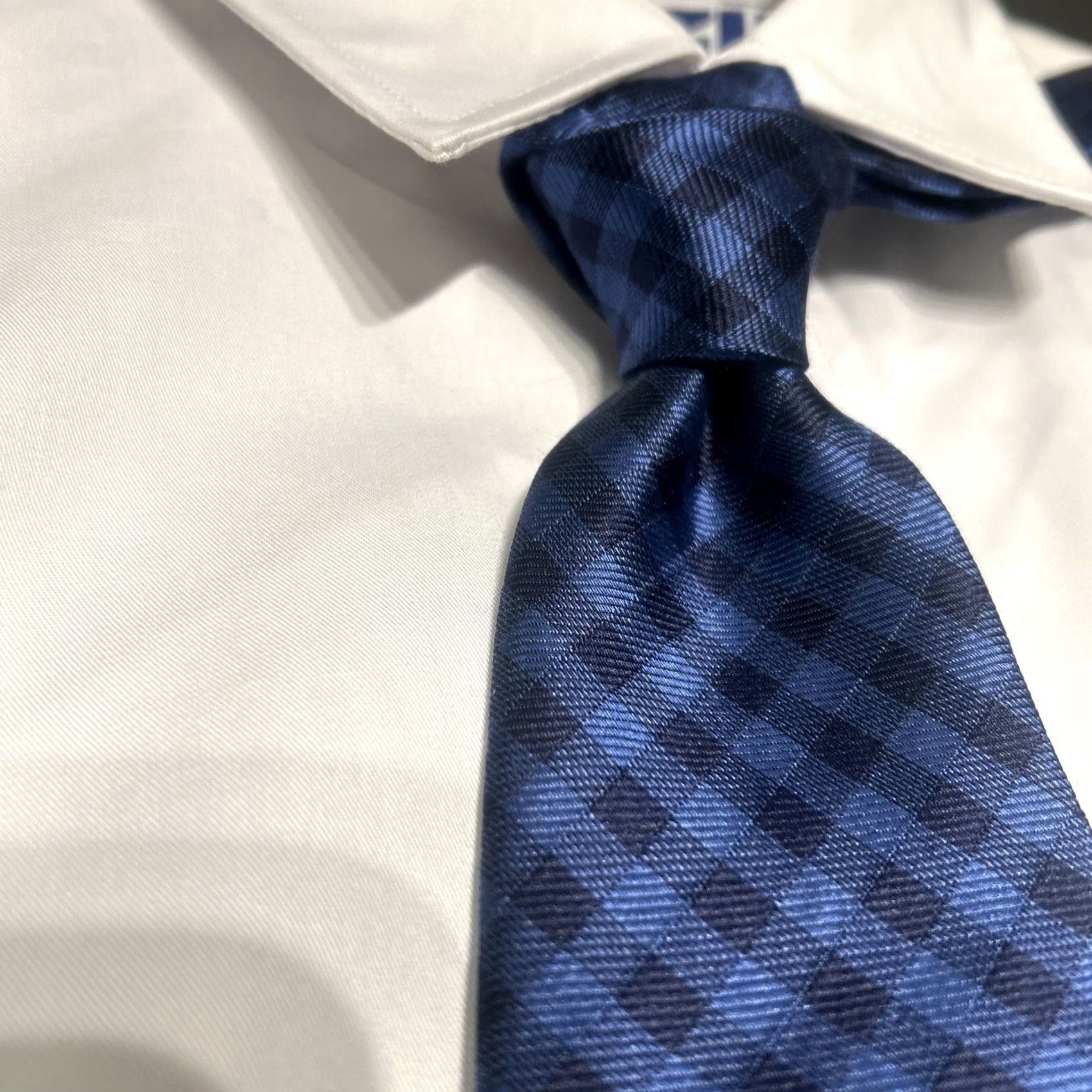 Brooks Brothers Brooks Brothers Tie Geometric 100% Silk USA Made Blue Mens Classic Width Multicolor Designer Adjustable Width Hand Made No Size ONE SIZE - 3 Thumbnail