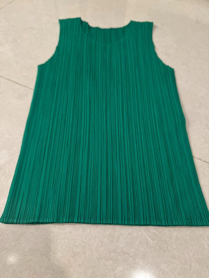 Issey Miyake Issey Miyake size:5 Green pleated vest Size M / US 6-8 / IT 42-44 - 5 Thumbnail